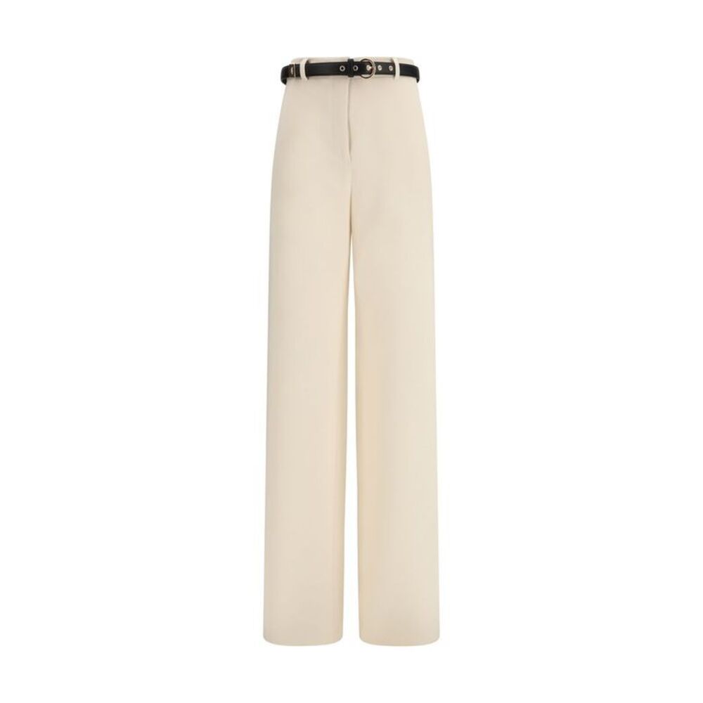 Max Mara Beige Triacetate Dress Women's Pants